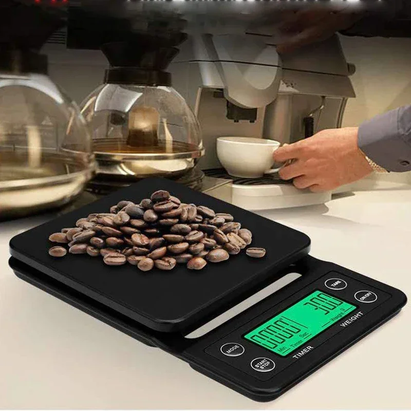 Electronic Digital Kitchen Scale Portable Coffee Digital Scale With Timer High Precision Electronic Drip Scales
Electronic Digital Kitchen Scale Portable Coffee Digital Scale With Timer High Precision Electronic Drip Scales