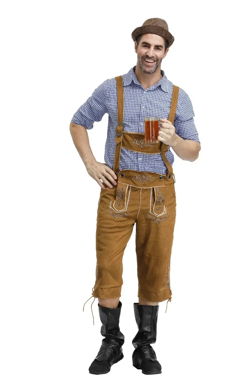 Role-playing Uniform Men's Oktoberfest Carnival Costumes Beer Lederhosen Bavarian German Adult Party Cosplay Overall Shirt Outfi
Role-playing Uniform Men's Oktoberfest Carnival Costumes Beer Lederhosen Bavarian German Adult Party Cosplay Overall Shirt Outfi
