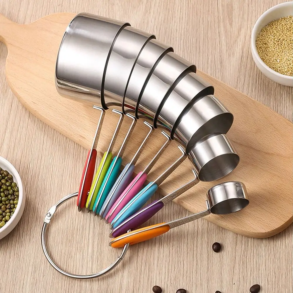 8/13Pcs Stainless Steel Measuring Spoons Set Teaspoon Stackable Spoon Coffee Sugar Scoop Tablespoon Long Handle
8/13Pcs Stainless Steel Measuring Spoons Set Teaspoon Stackable Spoon Coffee Sugar Scoop Tablespoon Long Handle