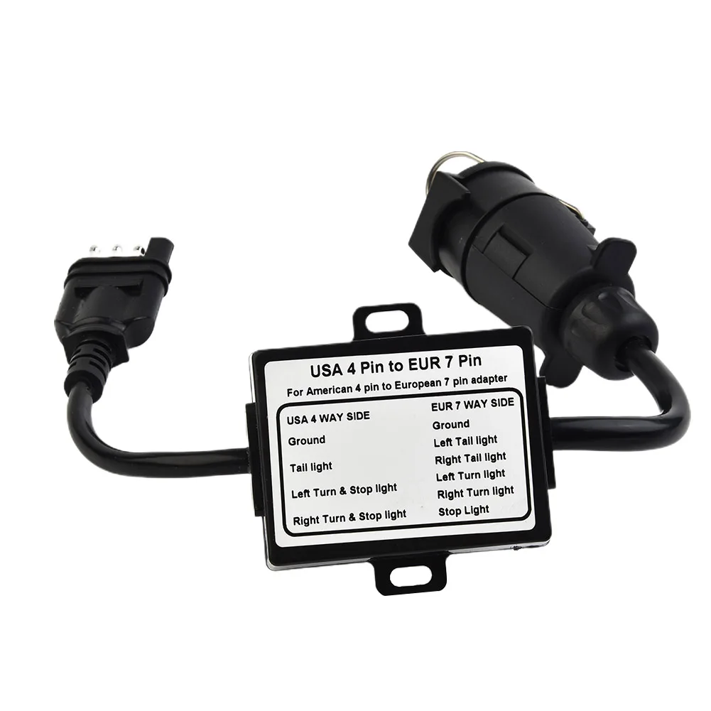 4 To 7 Trailer Light Converter Towing Trailer Connector Parts US 4pin To EU 7pin Blade Socket 7-way4 To 7 Trailer Light Converte
4 To 7 Trailer Light Converter Towing Trailer Connector Parts US 4pin To EU 7pin Blade Socket 7-way4 To 7 Trailer Light Converte