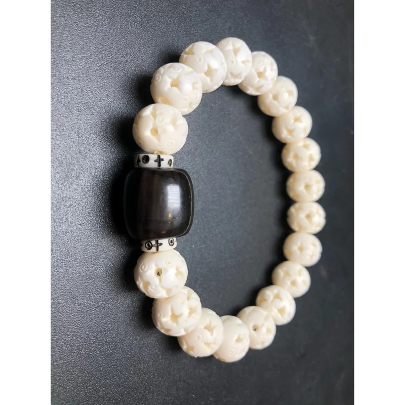 Natural Tibetan Yak Bone Carved Hollow Bead Jewelry Buddhist Beads Unisex Bracelet
Natural Tibetan Yak Bone Carved Hollow Bead Jewelry Buddhist Beads Unisex Bracelet