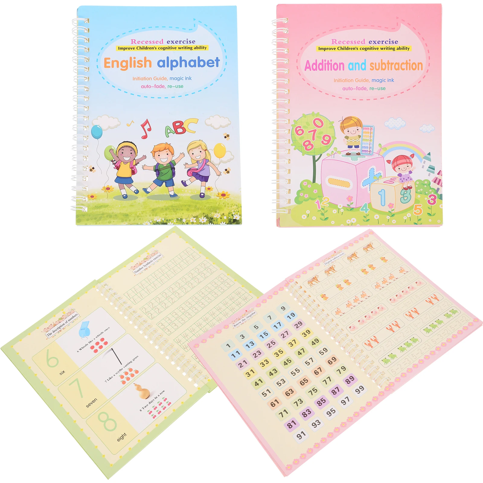 1 set Grooved Handwriting Book Kids Calligraphy Training English Preschool Learning Tool Toddler Writing Exercise for Children
1 set Grooved Handwriting Book Kids Calligraphy Training English Preschool Learning Tool Toddler Writing Exercise for Children