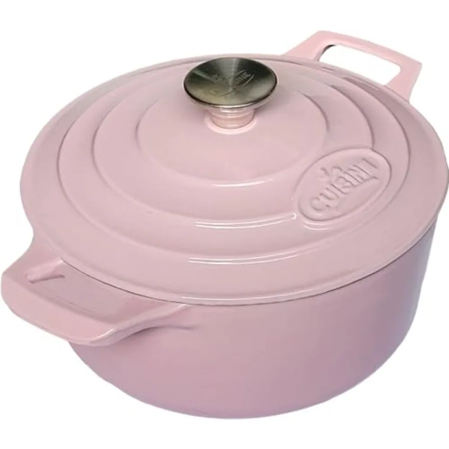 La Cuisine Enameled Cast Iron Dutch Oven Casserole Dish Pot with Lid 9.5"/24cm Dia. Cream Enamel Coating Interior Oven-Safe Ind
La Cuisine Enameled Cast Iron Dutch Oven Casserole Dish Pot with Lid 9.5"/24cm Dia. Cream Enamel Coating Interior Oven-Safe Ind