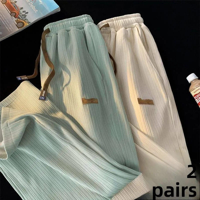 Comfortable Ice Silk Wide Leg Pants Loose Fit Lightweight Qui Dry Casual Trousers Summer Faion Men's Loose Straight Leg T...
Comfortable Ice Silk Wide Leg Pants Loose Fit Lightweight Qui Dry Casual Trousers Summer Faion Men's Loose Straight Leg T...