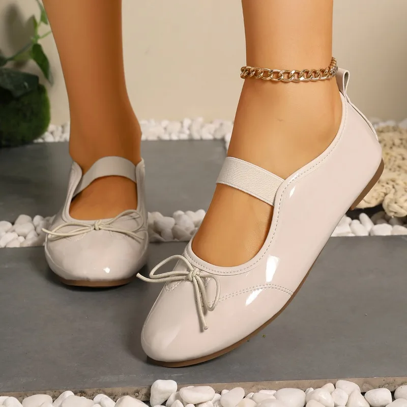 2026 Fashionable Round Toe Slip-on Elegant Mary Jane Shoes Comfortable Low-Cut Outdoor Dress Shoes Elegant Bow Womens Flat Shoes
2026 Fashionable Round Toe Slip-on Elegant Mary Jane Shoes Comfortable Low-Cut Outdoor Dress Shoes Elegant Bow Womens Flat Shoes