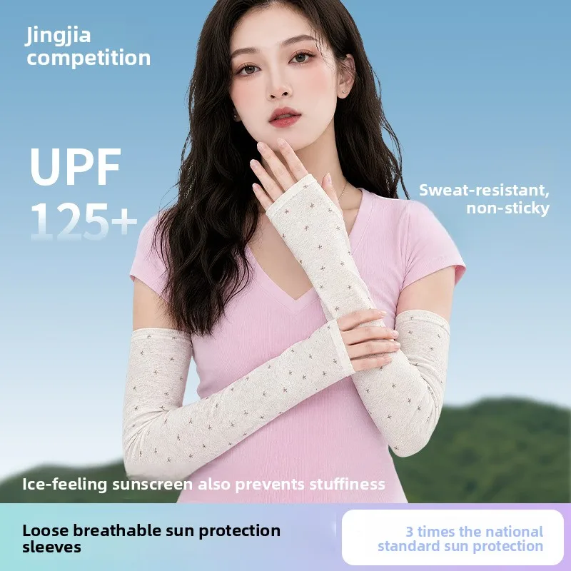 New Small Floral Sunscreen Ice Sleeve for Fresh Summer Outdoor Play, Cycling, UV Protection, Arm Sunscreen Sleeve
New Small Floral Sunscreen Ice Sleeve for Fresh Summer Outdoor Play, Cycling, UV Protection, Arm Sunscreen Sleeve