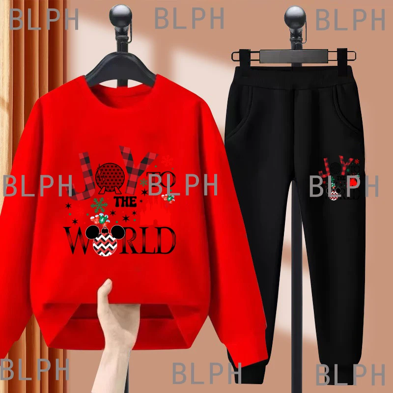 Disney Classic Ip Red Top Children's Set Christmas Autumn And Winter Round Neck Sweater Set
Disney Classic Ip Red Top Children's Set Christmas Autumn And Winter Round Neck Sweater Set