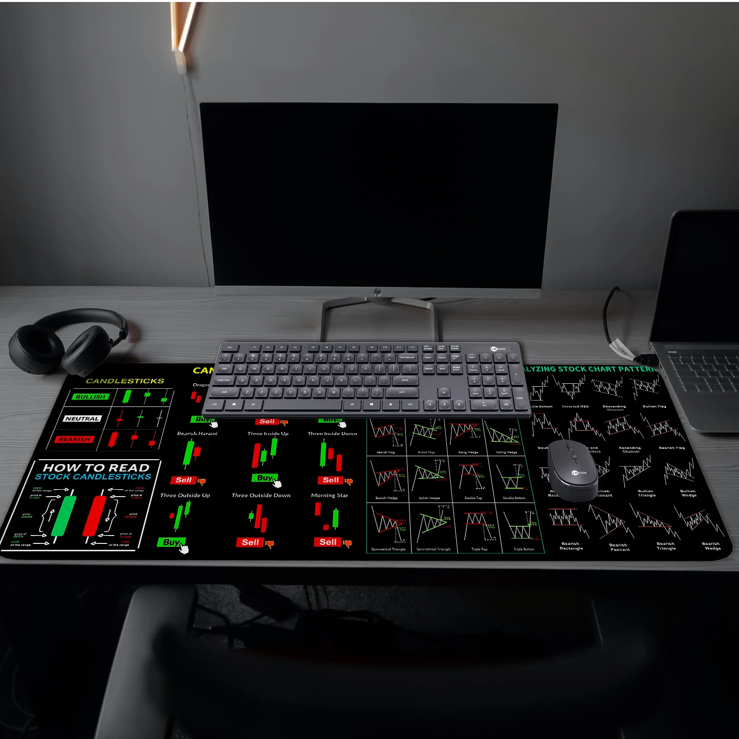 Gaming Mouse Pad,Extended Large Computer Desk Mat with Stitched Edges,Non-Slip Game Laptop Keyboard Pad Big Mousepad
Gaming Mouse Pad,Extended Large Computer Desk Mat with Stitched Edges,Non-Slip Game Laptop Keyboard Pad Big Mousepad