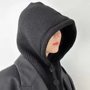 Hat Scarf One Autumn Winter Soft Men Women Fashion Fashionable Hundred Hershey Warm Sleeve Knitted Wool Drawstring Hat Button
Hat Scarf One Autumn Winter Soft Men Women Fashion Fashionable Hundred Hershey Warm Sleeve Knitted Wool Drawstring Hat Button