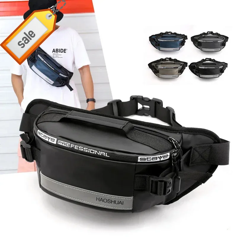 Men Nylon Waist Bags Fanny Single Chest Pack Multi-Functional Anti-theft Reflective Strip Shoulder Male Hip Bum Belt Bag
Men Nylon Waist Bags Fanny Single Chest Pack Multi-Functional Anti-theft Reflective Strip Shoulder Male Hip Bum Belt Bag