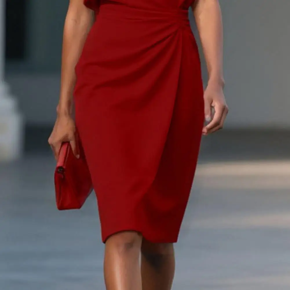Women's Business Work Dress Crew Neck Sleeveless Ruched Bodycon Dress Summer Slimming Formal Sheath Dress Elegant Solid Color
Women's Business Work Dress Crew Neck Sleeveless Ruched Bodycon Dress Summer Slimming Formal Sheath Dress Elegant Solid Color