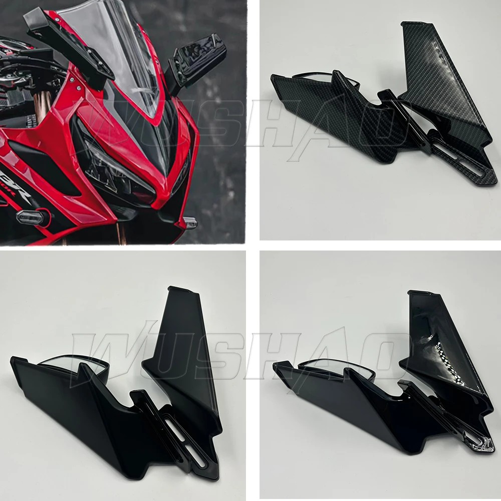 Motorcycle Adjustable Rotating Modified Rearview Mirrors Wind Wing For Honda CBR 250R 300R CBR500R CBR600R CBR650R 650F VFR800
Motorcycle Adjustable Rotating Modified Rearview Mirrors Wind Wing For Honda CBR 250R 300R CBR500R CBR600R CBR650R 650F VFR800
