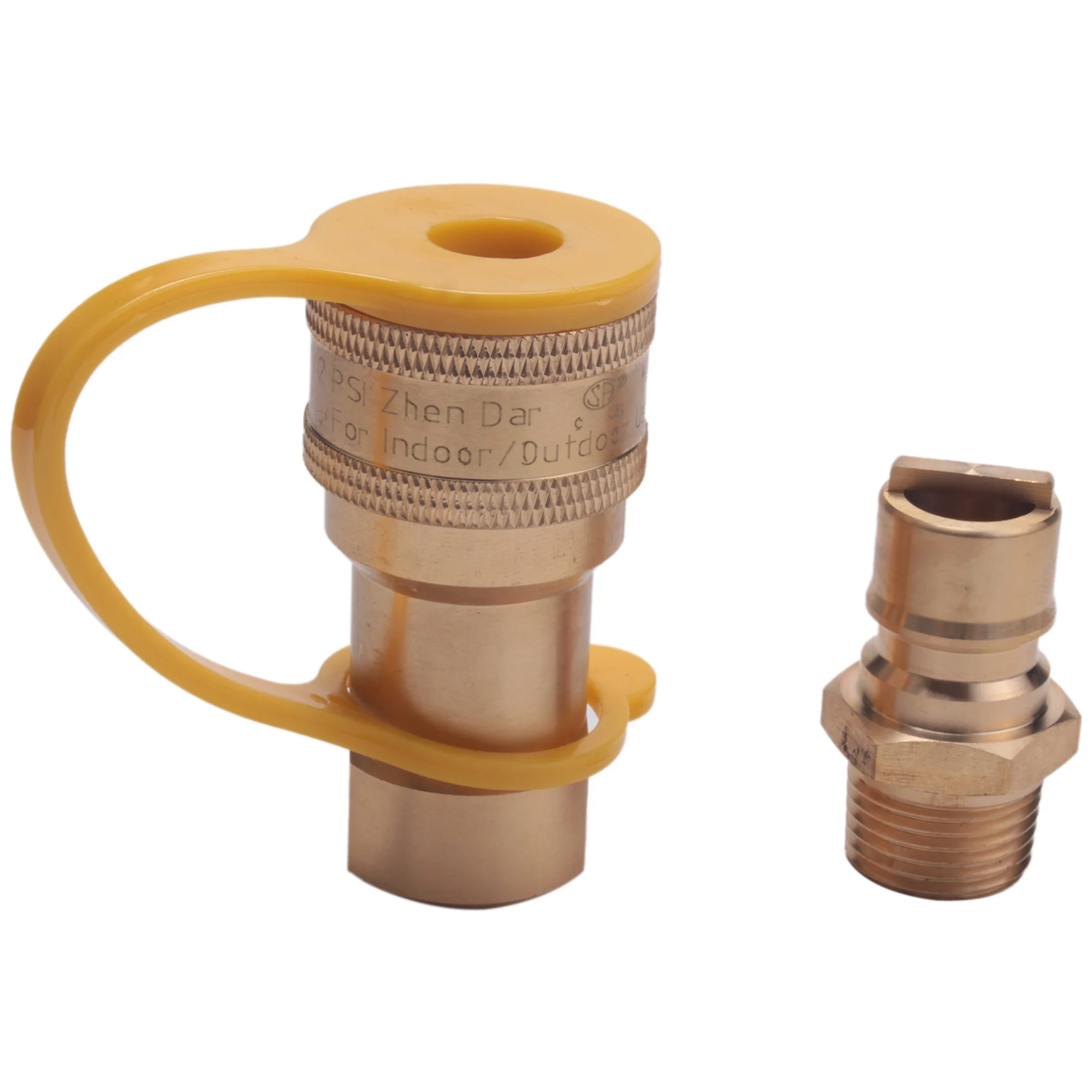 AC37-1/2 Inch Solid Brass Gas Propane Quick Connect Disconnect Fitting Connector Adapter
AC37-1/2 Inch Solid Brass Gas Propane Quick Connect Disconnect Fitting Connector Adapter