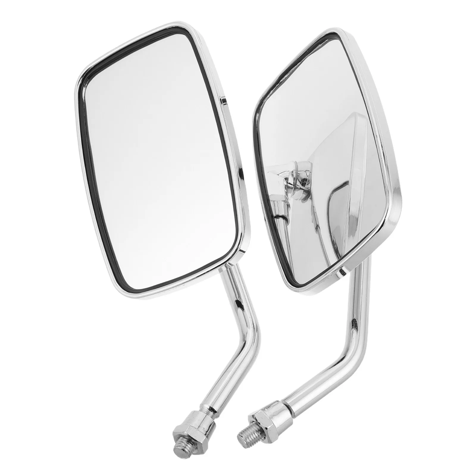 1Pair Motorcycle Rear View Mirror Universal Fit Square Design Clear Wide Vision for Scooters and Cruiser Bikes Handlebar Side
1Pair Motorcycle Rear View Mirror Universal Fit Square Design Clear Wide Vision for Scooters and Cruiser Bikes Handlebar Side