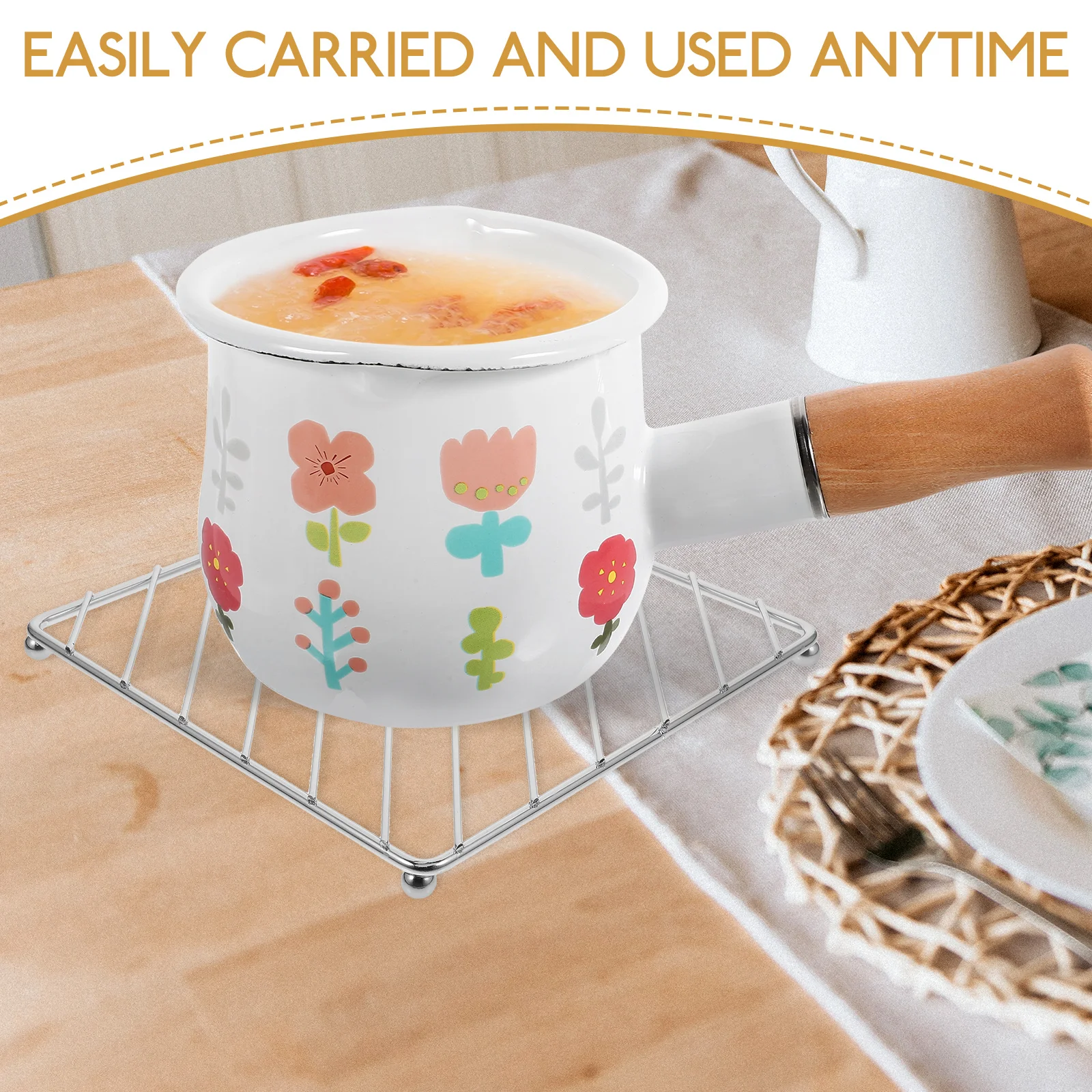 3pcs Iron Heat Insulation Mats Square Table Protectors Dish Mats For Kitchen Reusable Metal Trivet Nonslip Countertop Pot
3pcs Iron Heat Insulation Mats Square Table Protectors Dish Mats For Kitchen Reusable Metal Trivet Nonslip Countertop Pot