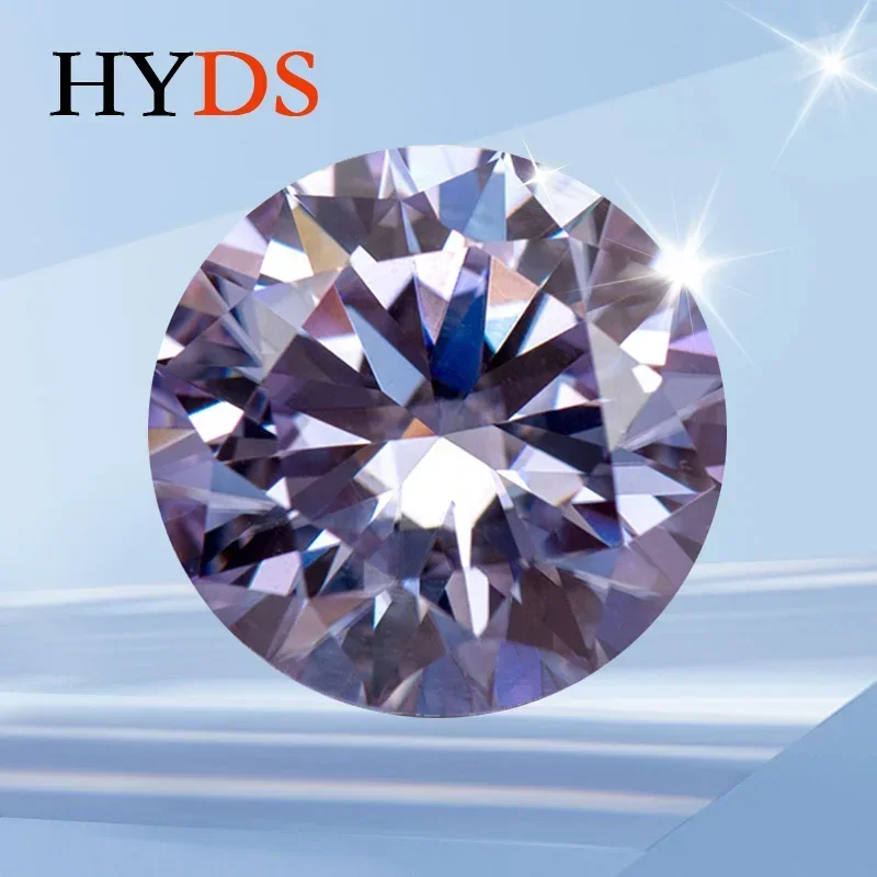 Moissanite Gemstone Light Purple Color Round Cut Lab Grown Diamond for DIY Charms Jewelry Making Materials with GRA Certificate
Moissanite Gemstone Light Purple Color Round Cut Lab Grown Diamond for DIY Charms Jewelry Making Materials with GRA Certificate