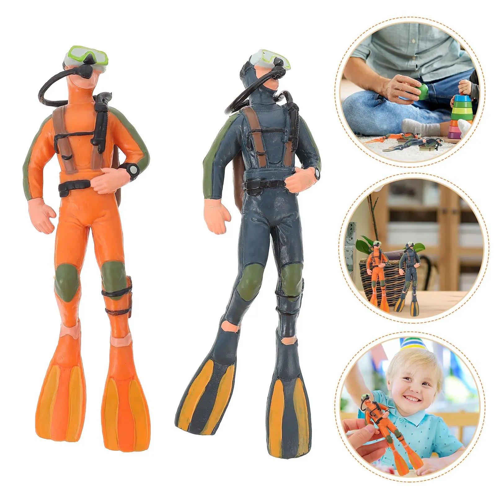 2x Aquarium Simulated Diver Miniature Diver Figure Diving Model Action Figure Miniature Sea Animal Model Ornament Aquarium Decor
2x Aquarium Simulated Diver Miniature Diver Figure Diving Model Action Figure Miniature Sea Animal Model Ornament Aquarium Decor