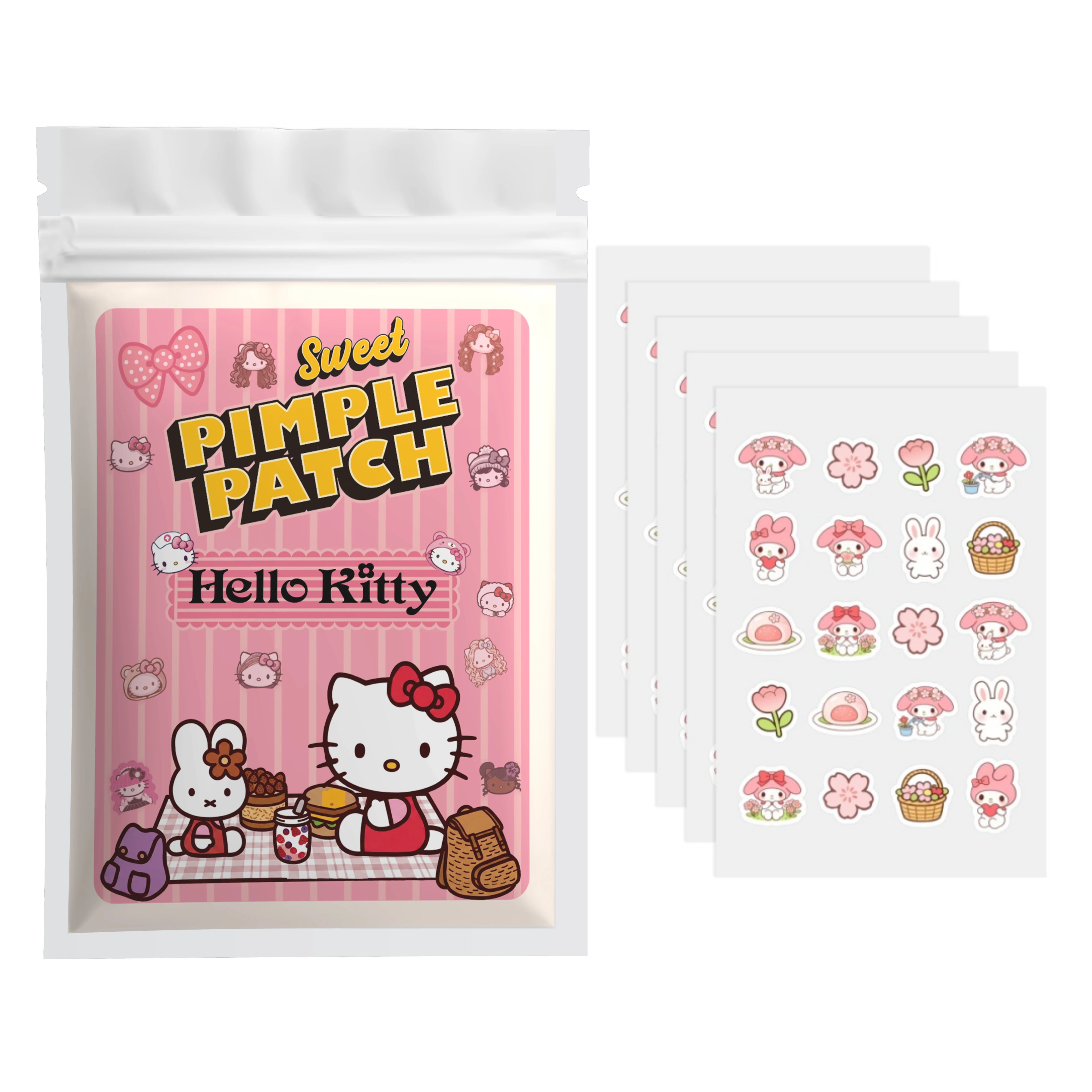 40/100PCS hello kitty Acne patches, facial acne patches, hydrogel acne removal patches, concealer
40/100PCS hello kitty Acne patches, facial acne patches, hydrogel acne removal patches, concealer