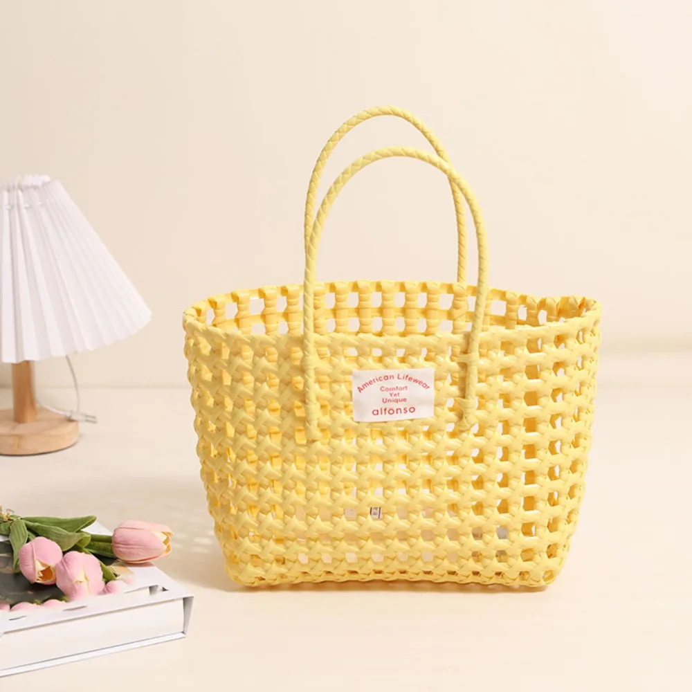 Countryside Style Hollow Weave Bag Vacation Style Large Capacity Vegetable Basket Bag Bohemian Style Bucket Bag Beach Tote Bag
Countryside Style Hollow Weave Bag Vacation Style Large Capacity Vegetable Basket Bag Bohemian Style Bucket Bag Beach Tote Bag