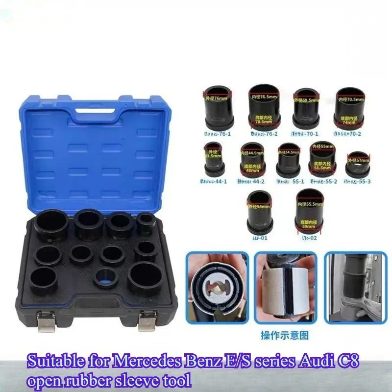 Suitable for Mercedes-Benz S Series E Series Audi C8 Replacement Chassis Arm Opening Rubber Sleeve Disassembly Tool
Suitable for Mercedes-Benz S Series E Series Audi C8 Replacement Chassis Arm Opening Rubber Sleeve Disassembly Tool