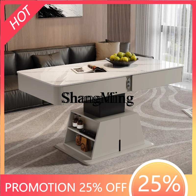 SM wood lifting rock slab coffee table dining table dual-purpose small apartment living room light luxury high sense
SM wood lifting rock slab coffee table dining table dual-purpose small apartment living room light luxury high sense