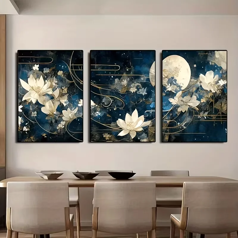 5D Diy Diamond Painting Triptych White Flowers Moon Landscape Home Decoration 3pcs Full Diamond Embroidery Wall Pictures
5D Diy Diamond Painting Triptych White Flowers Moon Landscape Home Decoration 3pcs Full Diamond Embroidery Wall Pictures