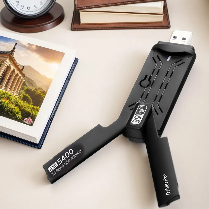 5400Mbps WiFi 6E USB WiFi Dongle USB3.0 WiFi Adapter 2.4G/5G/6GHz Fast Network Card Antenna MU-MIMO Plug and Play For Win 10/11
5400Mbps WiFi 6E USB WiFi Dongle USB3.0 WiFi Adapter 2.4G/5G/6GHz Fast Network Card Antenna MU-MIMO Plug and Play For Win 10/11