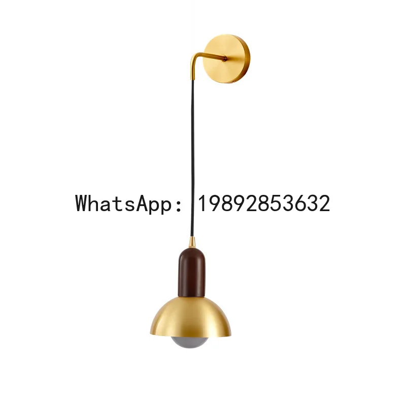 PYJ new all-copper bedside post-modern simple living room retro creative wall lamp
PYJ new all-copper bedside post-modern simple living room retro creative wall lamp