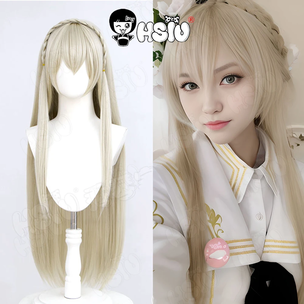 Kirifuji Nagisa Cosplay Wig HSIU 85CM Long light blonde hair Heat Resistant Synthetic Wig+Wig cap Game Blue Archive cosplay Wig
Kirifuji Nagisa Cosplay Wig HSIU 85CM Long light blonde hair Heat Resistant Synthetic Wig+Wig cap Game Blue Archive cosplay Wig