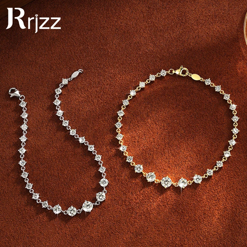 Rrjzz 5mm&4.5mm&4mm D-Color Moissanite Climber Bracelet for Women CZ Lab Imitation Diamond 18CM Charm Bracelets Jewelry Gifts
Rrjzz 5mm&4.5mm&4mm D-Color Moissanite Climber Bracelet for Women CZ Lab Imitation Diamond 18CM Charm Bracelets Jewelry Gifts
