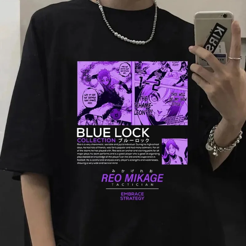 Mikage Majesty Blue Lock Tribute Tee Manga Pattern Short Sleeve T-shirt Loose Men's and Women's Top Summer Casual Street Wear
Mikage Majesty Blue Lock Tribute Tee Manga Pattern Short Sleeve T-shirt Loose Men's and Women's Top Summer Casual Street Wear