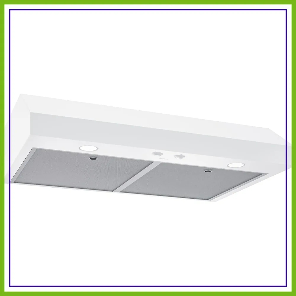 30-Inch Under Cabinet Range Hood, 350 CFM, 1.5 Sones, White, Quiet & Powerful Kitchen Ventilation
30-Inch Under Cabinet Range Hood, 350 CFM, 1.5 Sones, White, Quiet & Powerful Kitchen Ventilation