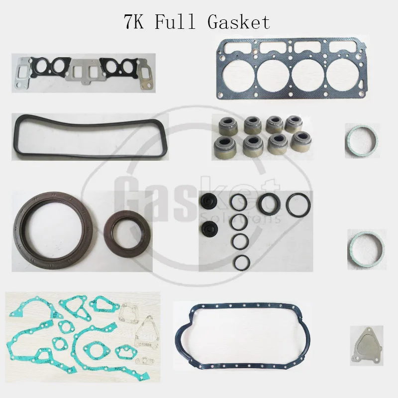 7K Engine Full gasket set for Toyota LiteAce TownAce Kijang Tamaraw FX Revo 1.8L
7K Engine Full gasket set for Toyota LiteAce TownAce Kijang Tamaraw FX Revo 1.8L