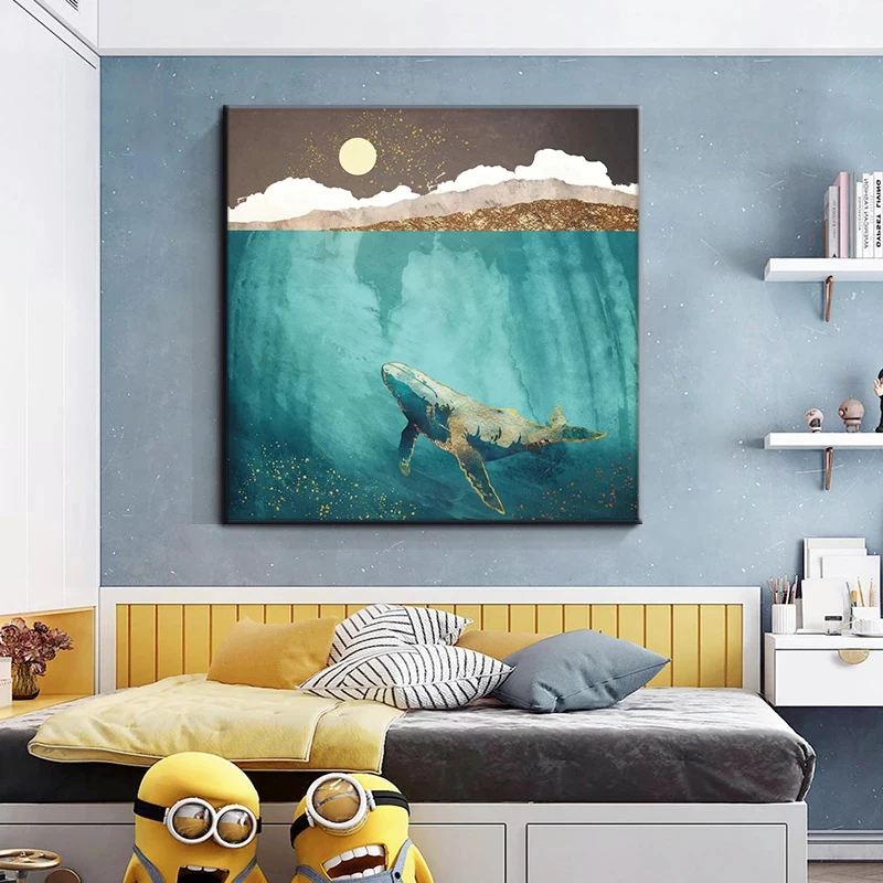 Nordic Ocean Landscape Octopus Canvas Paintings Animal Dolphin Modern Jellyfish Poster Prints Wall Picture Children's Room Decor
Nordic Ocean Landscape Octopus Canvas Paintings Animal Dolphin Modern Jellyfish Poster Prints Wall Picture Children's Room Decor