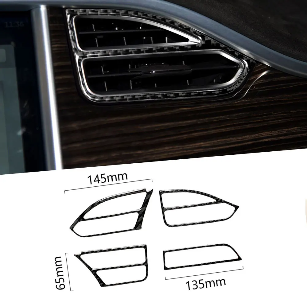 Carbon Fiber Interior Trim Central Console Air Vent Moulding Trim Cover Sticker For Tesla Model X 2014-2019 Car Styling
Carbon Fiber Interior Trim Central Console Air Vent Moulding Trim Cover Sticker For Tesla Model X 2014-2019 Car Styling