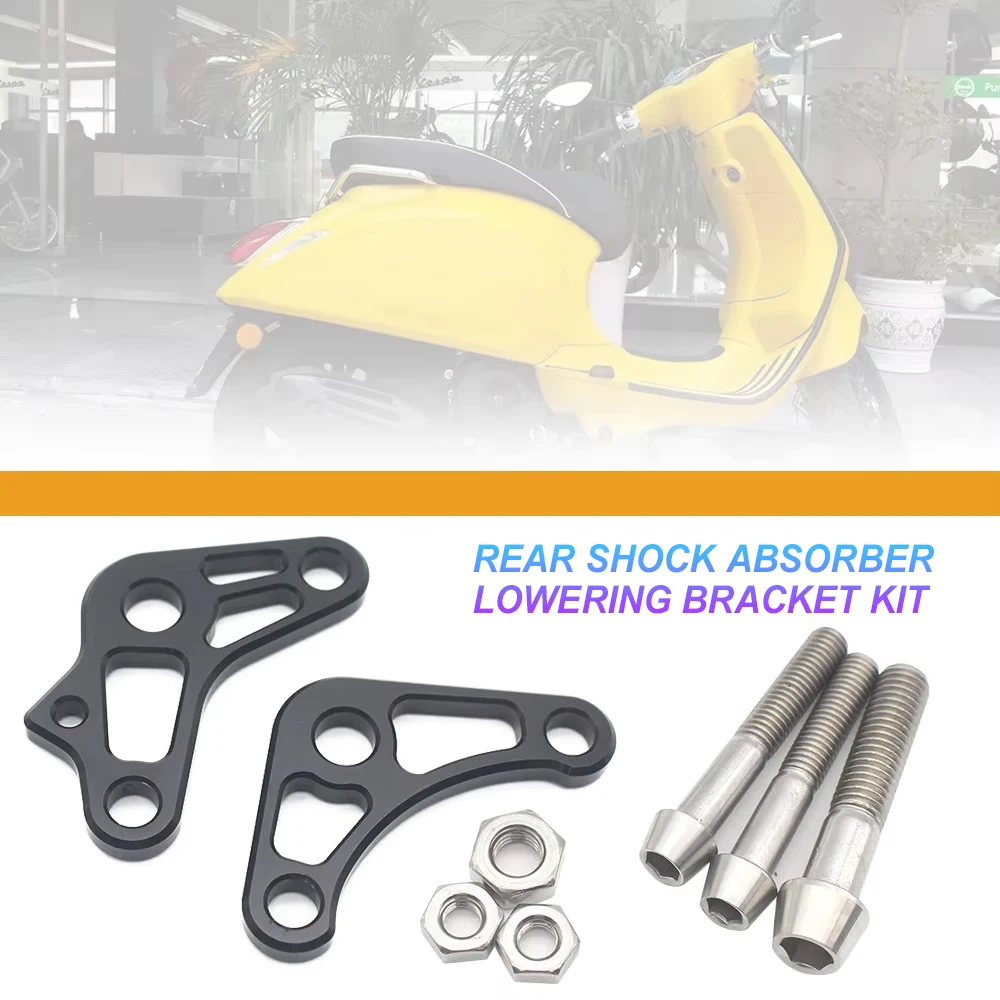 Rear Shock Absorber Lowering Bracket Kit For VESPA 150 Sprint150 Primavera150 vespa150
Rear Shock Absorber Lowering Bracket Kit For VESPA 150 Sprint150 Primavera150 vespa150