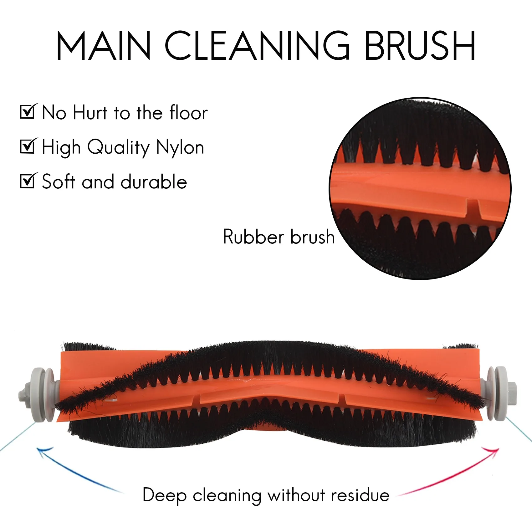 ABZA-6 X Side Brush + 4 X Hepa Filter + 2 X Main Brush For Vacuum 2 Roborock S50 Mi Robot Vacuum Cleaner Parts Accessory
ABZA-6 X Side Brush + 4 X Hepa Filter + 2 X Main Brush For Vacuum 2 Roborock S50 Mi Robot Vacuum Cleaner Parts Accessory