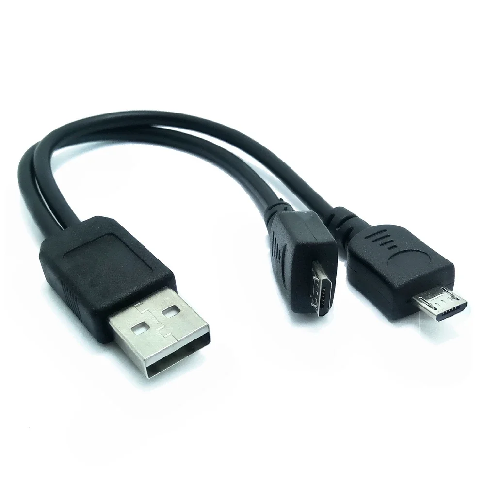 Transfer the data cable of the mobile phone to two micro USB splitters for simultaneous charging of two mobile phones with one a
Transfer the data cable of the mobile phone to two micro USB splitters for simultaneous charging of two mobile phones with one a