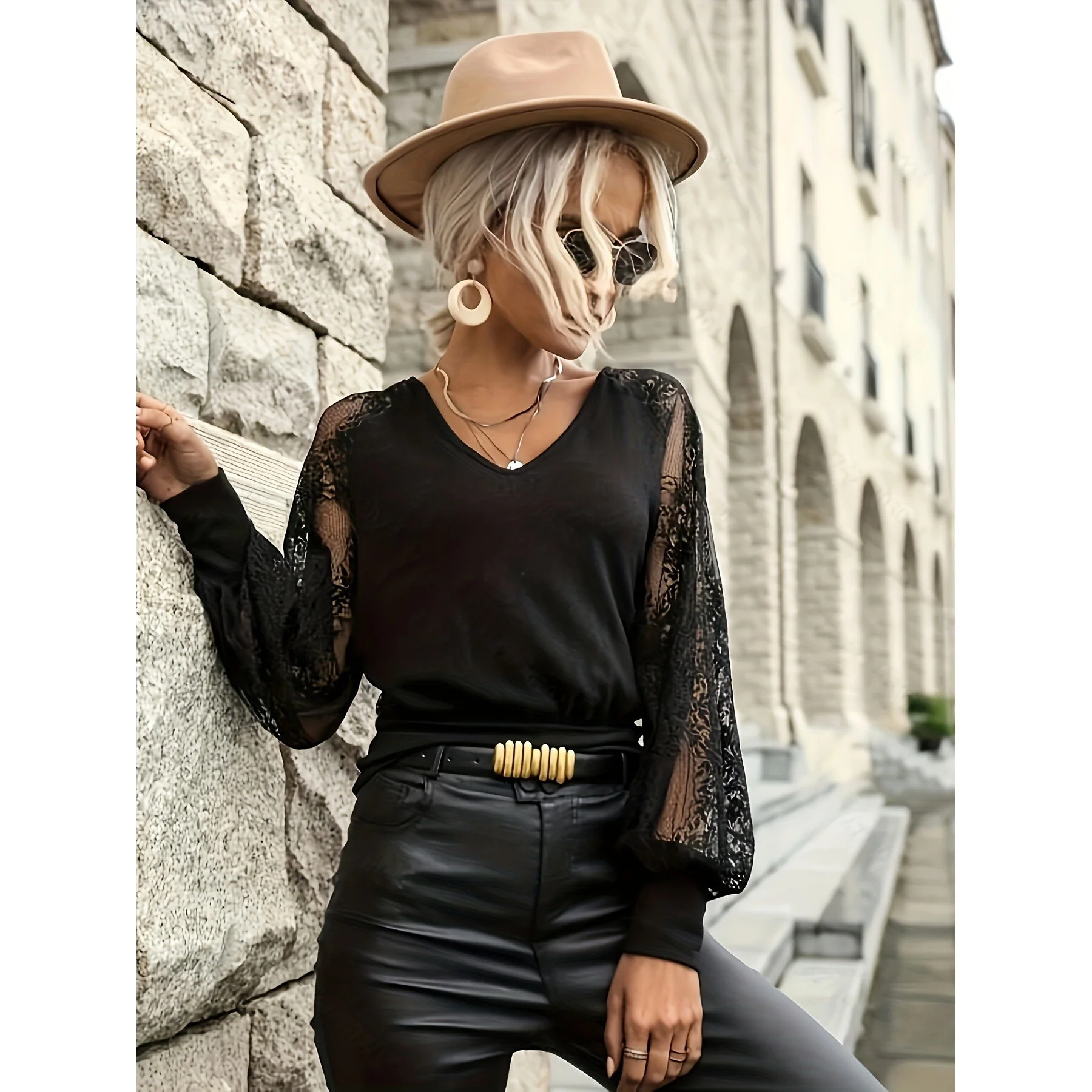 Lace Embroidered Blouse Floral Carving Top Women's Fashion Spring Collection 100% Other Material Women's Shirt
Lace Embroidered Blouse Floral Carving Top Women's Fashion Spring Collection 100% Other Material Women's Shirt