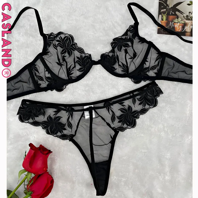Romantic Bra Set Embroidery Flower Copa Sujetador Push Up Underwired Lenceria Para Mujeres Sexy Ultra Thin Mesh Bralette Sutiã
Romantic Bra Set Embroidery Flower Copa Sujetador Push Up Underwired Lenceria Para Mujeres Sexy Ultra Thin Mesh Bralette Sutiã