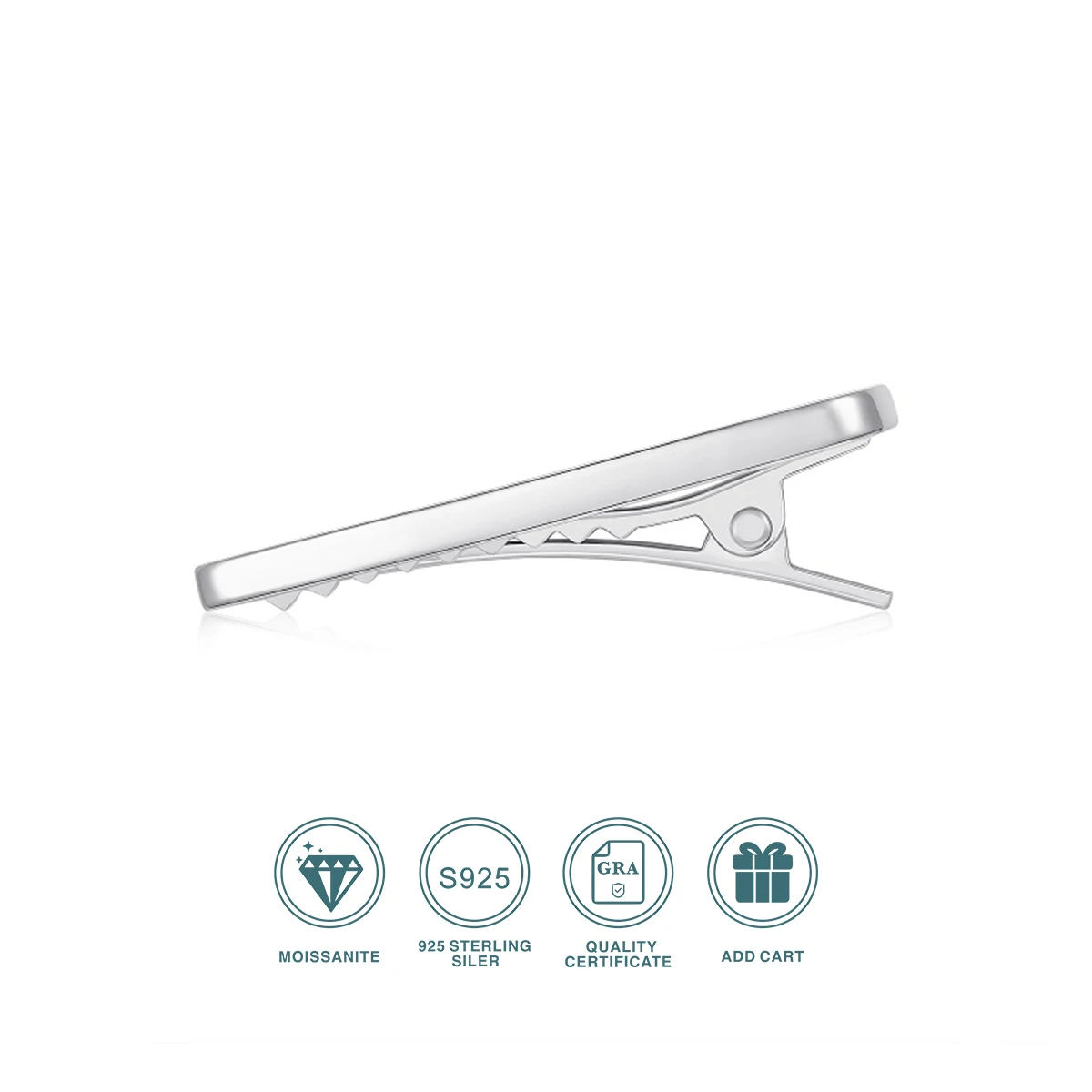 JIUZUAN Barrettes Hair Clip D Color VVS1 Moissanite GRA Certified 925 Sterling Silver 18K Gold Plated Luxury Jewelry Women
JIUZUAN Barrettes Hair Clip D Color VVS1 Moissanite GRA Certified 925 Sterling Silver 18K Gold Plated Luxury Jewelry Women