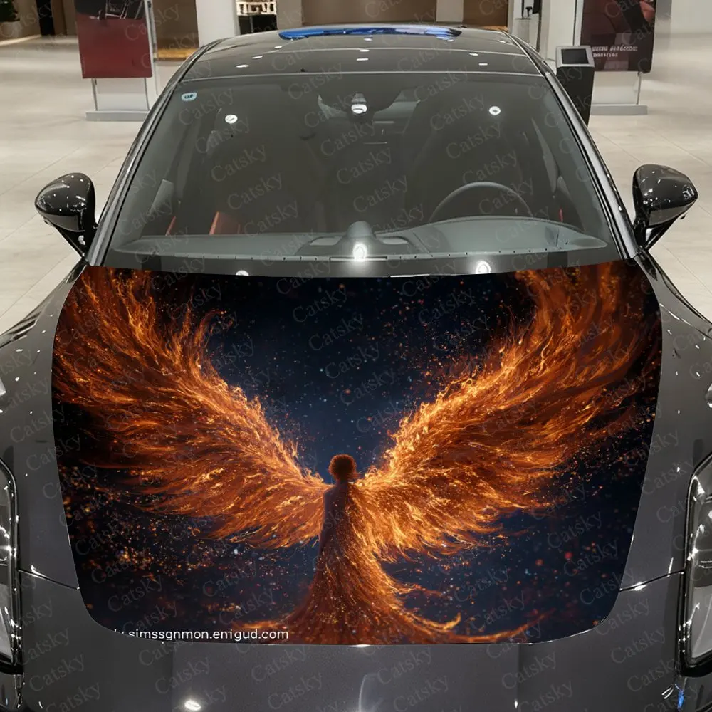 Flame Phoenix And Girl Car Hood Stickers, PVC Stickers, Waterproof And Wear-resistant Decorative Stickers, Fashion Pattern Desig
Flame Phoenix And Girl Car Hood Stickers, PVC Stickers, Waterproof And Wear-resistant Decorative Stickers, Fashion Pattern Desig