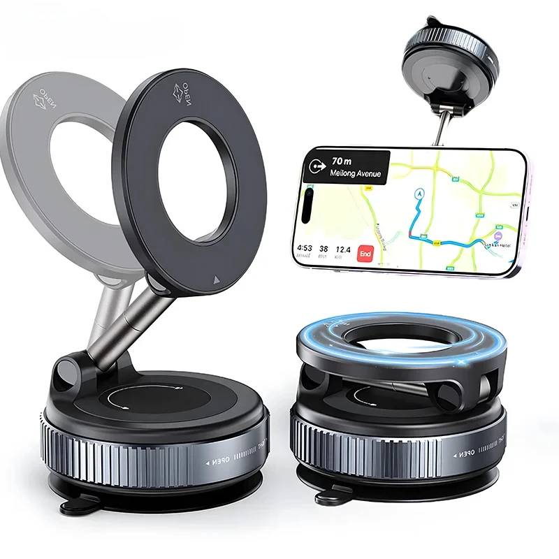 Car Mount Vacuum Magnetic Holder Strong Suction Rotate 360° Navigation Vehicular Holder Foldable Universal Stand For Cell Phone
Car Mount Vacuum Magnetic Holder Strong Suction Rotate 360° Navigation Vehicular Holder Foldable Universal Stand For Cell Phone