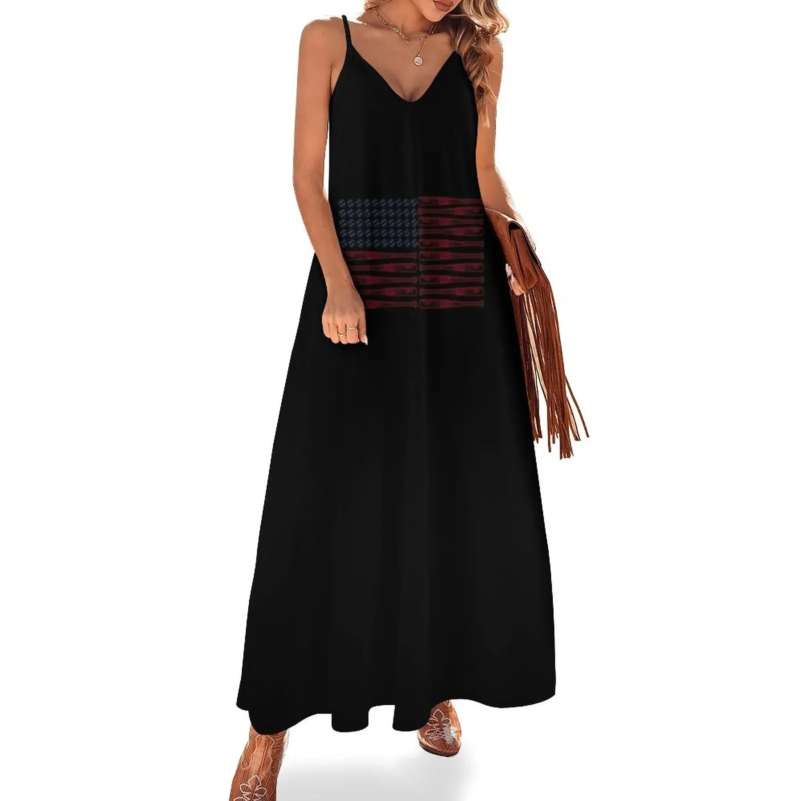 BASEBALL FLAG Sleeveless Dress Dress for pregnant women sexy dress for women
BASEBALL FLAG Sleeveless Dress Dress for pregnant women sexy dress for women