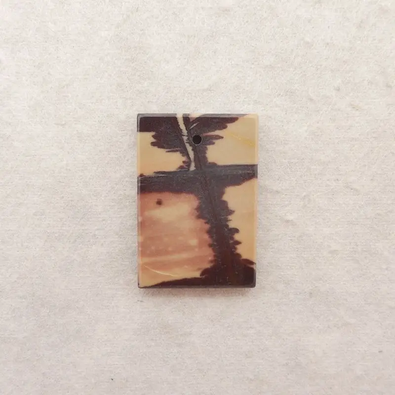 Chohua Jasper Rectangular Pendant Natural Gemstone Earth-Tone with Landscape Patterns for Artisanal Jewelry 37x25x5mm-12.2g
Chohua Jasper Rectangular Pendant Natural Gemstone Earth-Tone with Landscape Patterns for Artisanal Jewelry 37x25x5mm-12.2g
