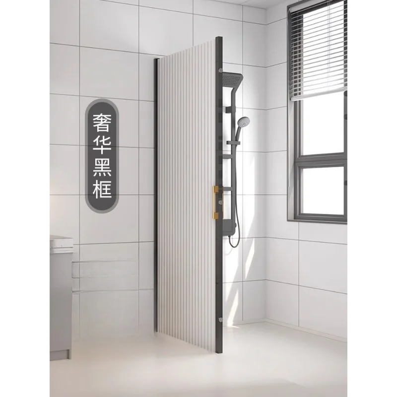 Invisible shower curtain folding set No punching toilet partition Dry and wet separation bathroom curtain
Invisible shower curtain folding set No punching toilet partition Dry and wet separation bathroom curtain