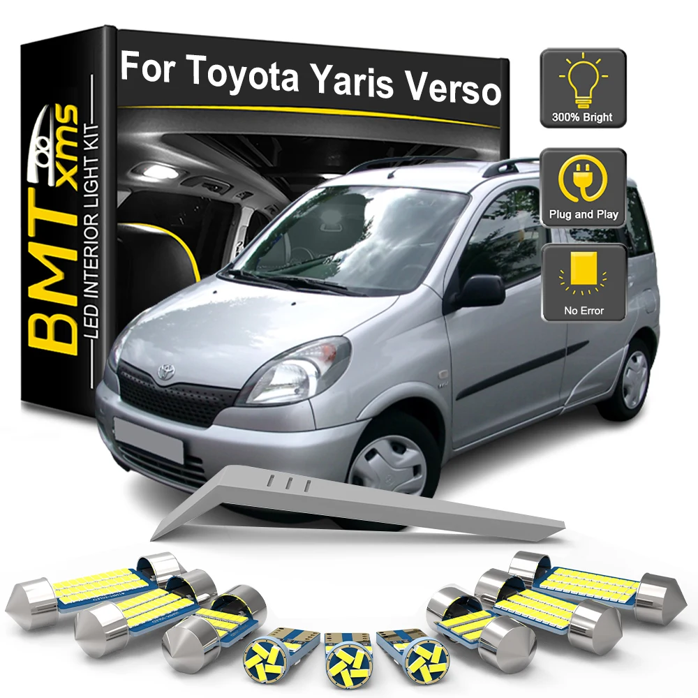 BMTxms 9 шт. Автомобильный светодиодный комплект внутренних ламп для Toyota Yaris Verso 1999 2000 2001 2002 2003 2004 2005 Крытый купол для чтения багажника
BMTxms 9 шт. Автомобильный светодиодный комплект внутренних ламп для Toyota Yaris Verso 1999 2000 2001 2002 2003 2004 2005 Крытый купол для чтения багажника
