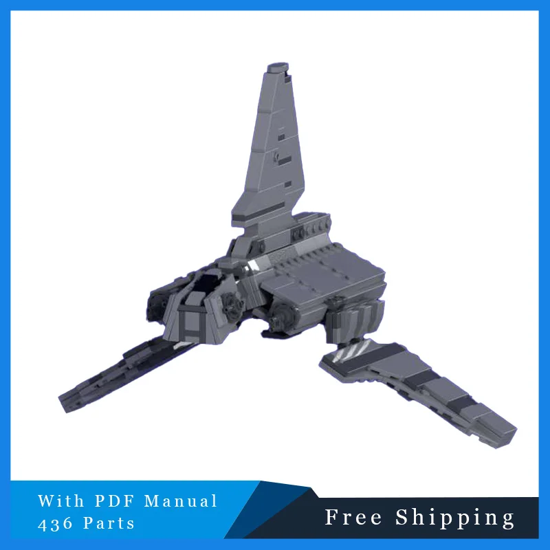 436 шт. MOC Star Battle Series, строительные блоки, класс эскорта, модель космического челнока, сделай сам, сборка, кирпичи, игрушки, детский рождественский подарок
436 шт. MOC Star Battle Series, строительные блоки, класс эскорта, модель космического челнока, сделай сам, сборка, кирпичи, игрушки, детский рождественский подарок