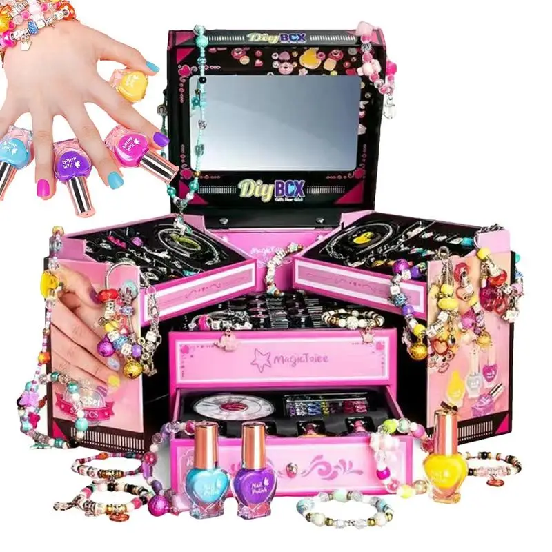 Jewelry Box Bracelet Making Kit For Girls Bracelet-Making Kit Kid Party Favors Earrings Maker Kit For Child Makeup Toys
Jewelry Box Bracelet Making Kit For Girls Bracelet-Making Kit Kid Party Favors Earrings Maker Kit For Child Makeup Toys