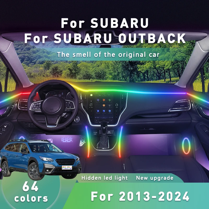 FILIPLI для SUBARU OUTBACK 2014, акриловая лента для салона автомобиля своими руками, многоцветная светодиодная лента для салона автомобиля с управлением через Bluetooth
FILIPLI для SUBARU OUTBACK 2014, акриловая лента для салона автомобиля своими руками, многоцветная светодиодная лента для салона автомобиля с управлением через Bluetooth